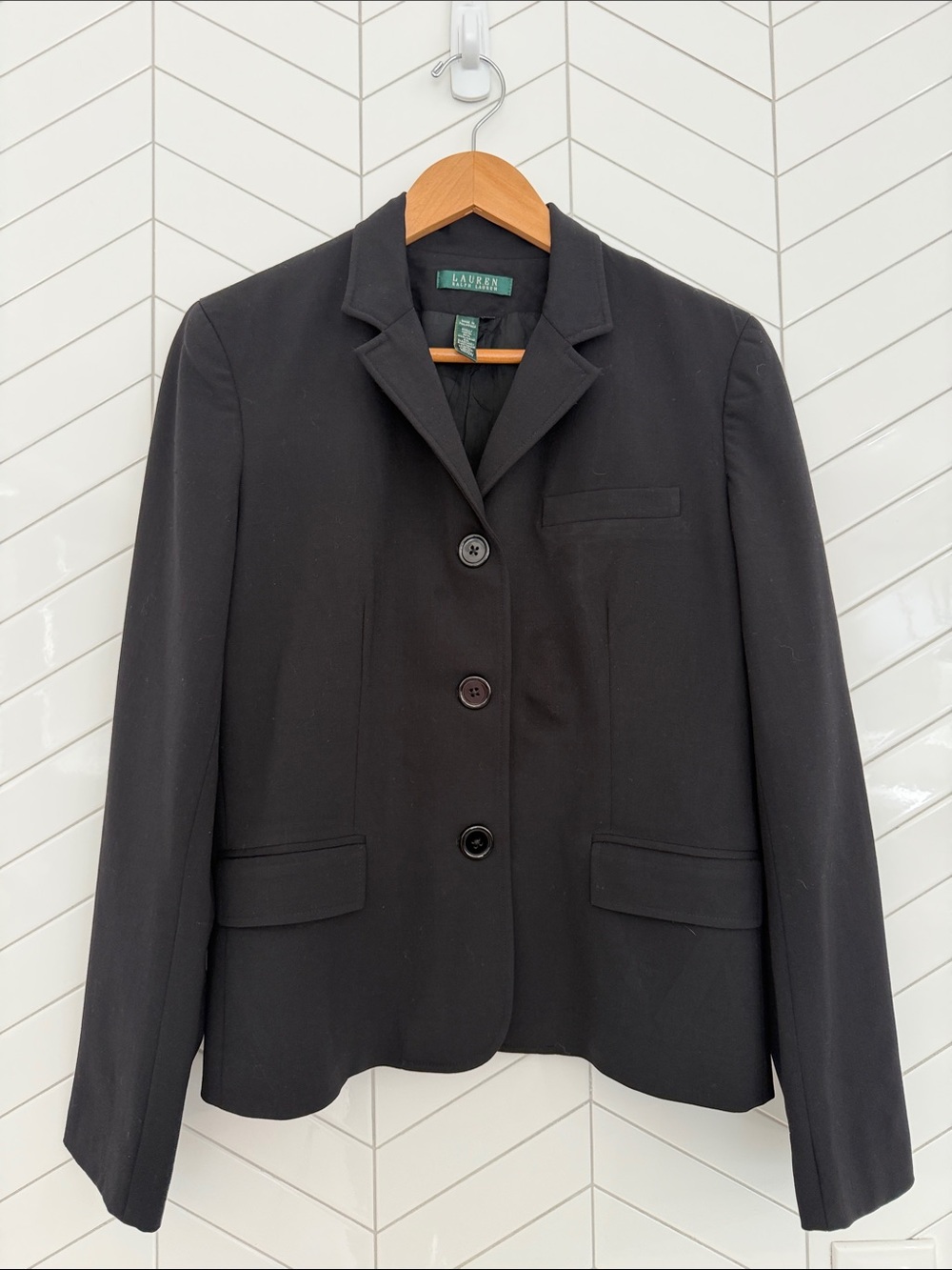 Lauren Ralph Lauren Black Women's Tailored Blazer| 12